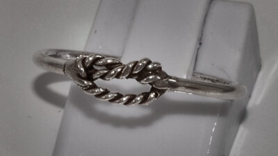 massiv Sterling Silber 925 Knoten Unendlichkeit Ring 925 Maritim Damen Infinity