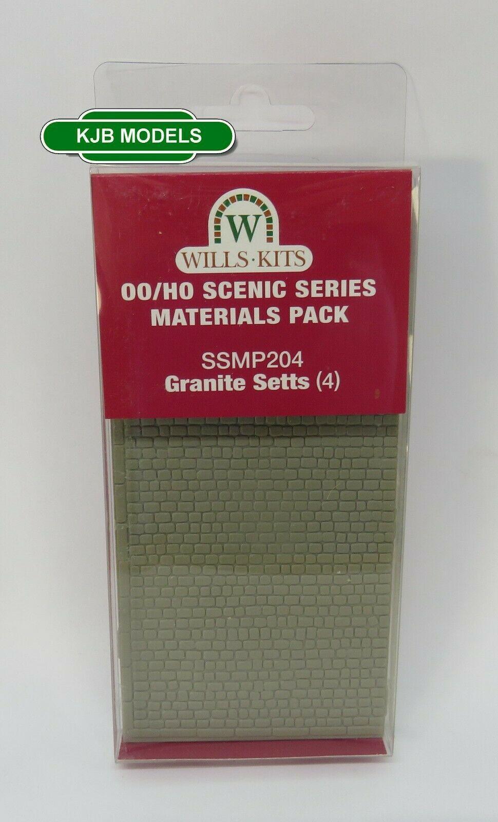 OO Gauge WILLS SSMP204 Granite Setts (4 PK) - Plastic Kit
