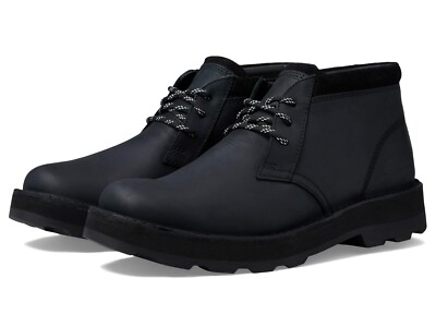 Clarks Corston DB Waterproof Men's Multi Sizes Black Leather Boots 26169495 NBY