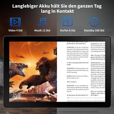 Tablet 10 Zoll 8-in-1 Kit Android 15 Tablet P | Preisvergleich