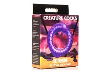 Creature Cocks Slitherine Silicone Cock Ring Purple - Fetish Kinky Fantasy Play