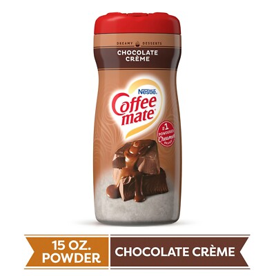 COFFEE MATE CHOCOLATE CREME POWDER COFFEE CREAMER 15oz CANISTER - PACK OF 3