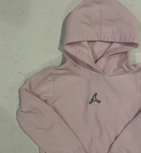 Pink Jordan Air Kids Essentials Boxy Pullover Girl's Medium 5-6 Years - Picture 4 of 8