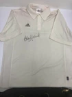ADIDAS CRICKET SHIRT ADAM GILCHRIST HAND SIGNED - ASHES SMITH WARNE AUSTRALIA