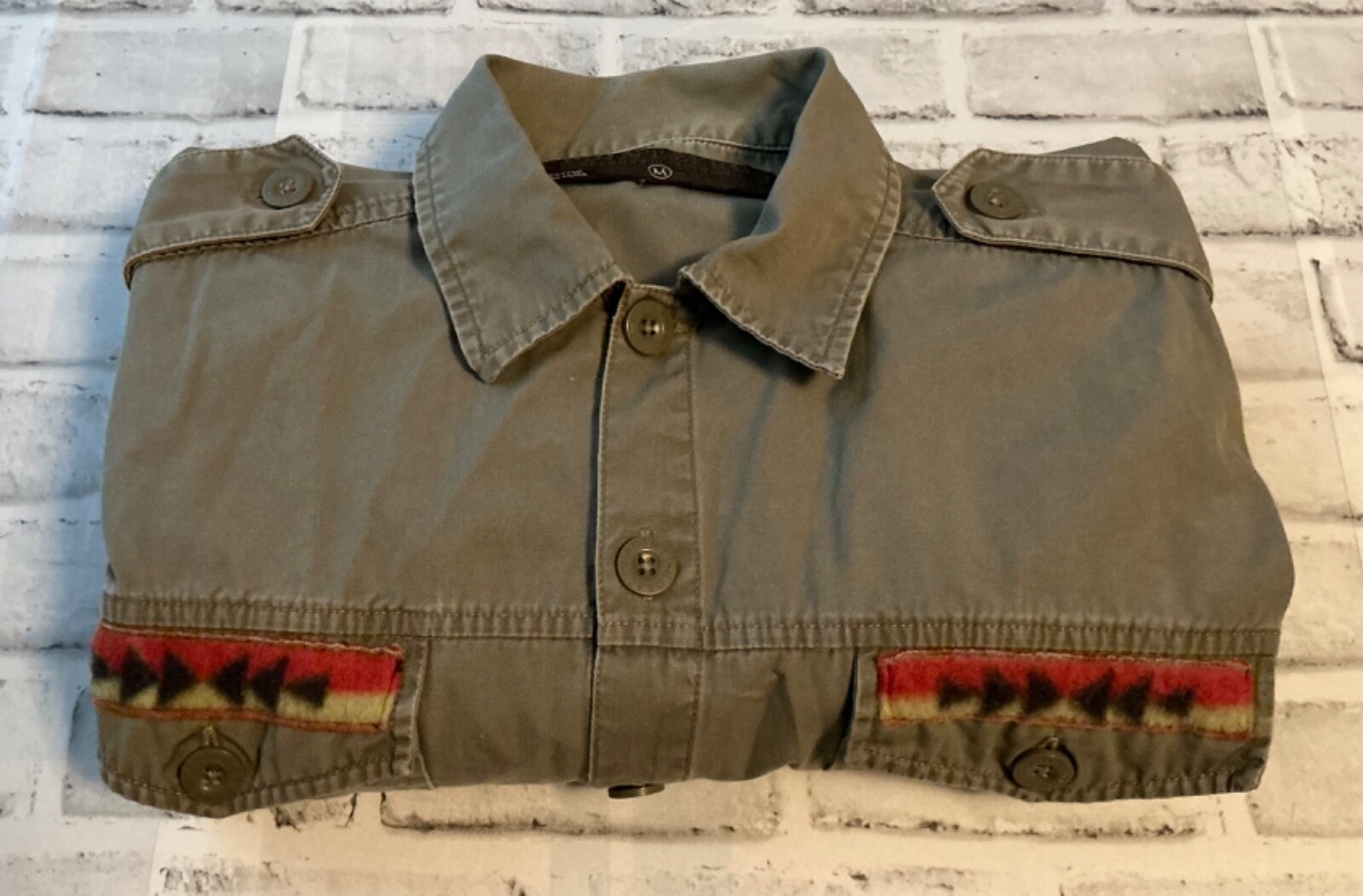 Point Zero Western Aztec Medium Jacket Shacket Ta… - image 7