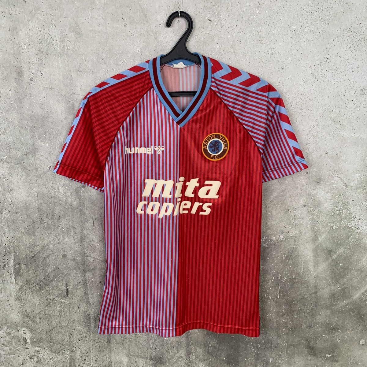 ウェア Hummel Aston Villa FC football shirts 1989-90 Aston Villa Home Shirt - 8/10 - (Y)
