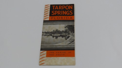 Tarpon Springs Florida FL Venice of the South Brochure Pamphlet 1920's FREE SHIP - Picture 2 of 4