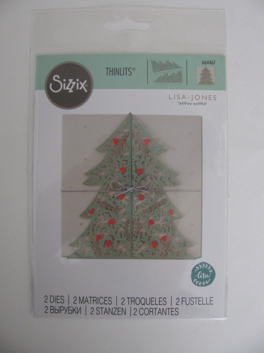 Sizzix Thinlits Christmas Tree Card Die - Wafer Thin Die For Card Making & Paper Crafts