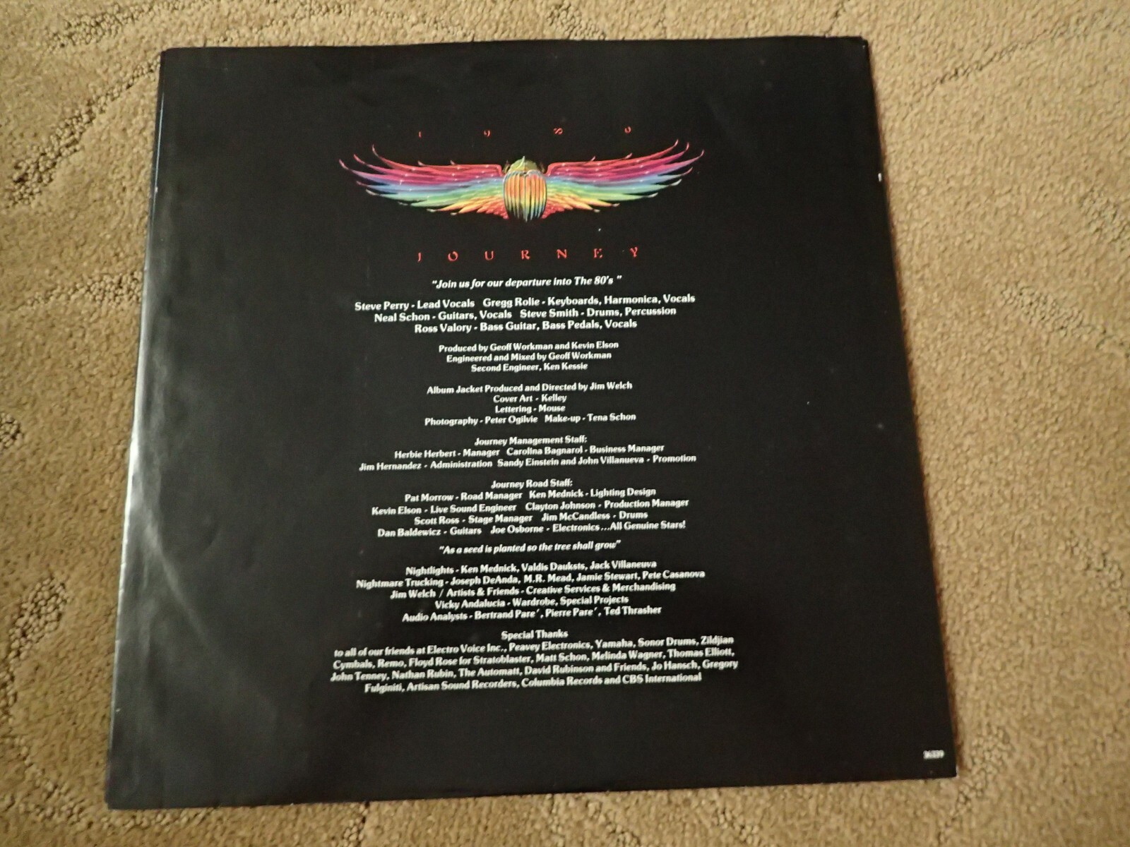 JOURNEY departure 1980 CBS VINYL LP used | eBay