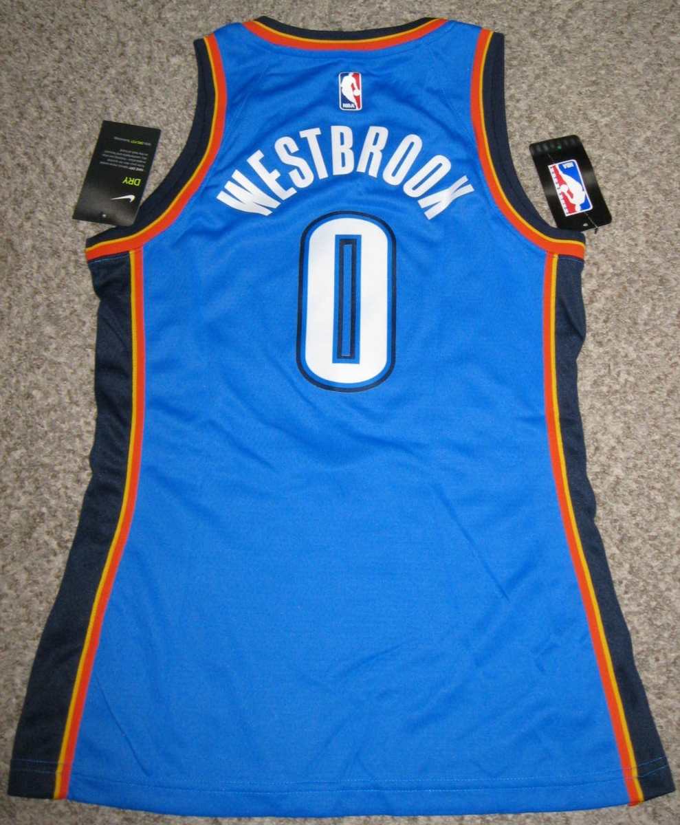 Russell Westbrook OKC Thunder Blue Women's Nike Swingman Jersey | eBay