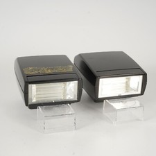 Lot of 2 Olympus T32 Shoe Mount Flash - PARTS/NOT WORKING