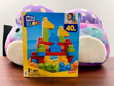MEGA Brands - MEGA BLOKS  Let's Build It! 40 Piece Set Brick - Free Shipping!!