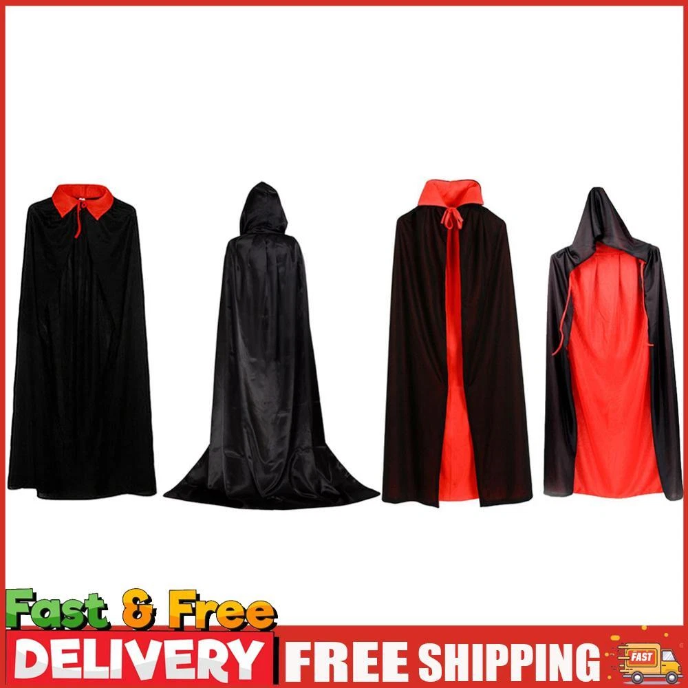 VETEMENTS Costume cosplay Halloween strega grim mietitore cappotto carnevale per bambini adulti festa ~