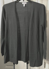 M DENIM CO. GRAY OPEN CARDIGAN LONG SLEEVES D CO CF