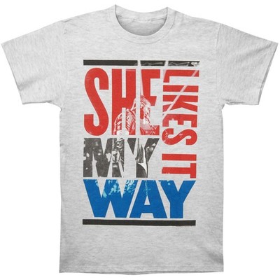 Men's Usher She Likes It My Way Tour T-shirt Medium Grey