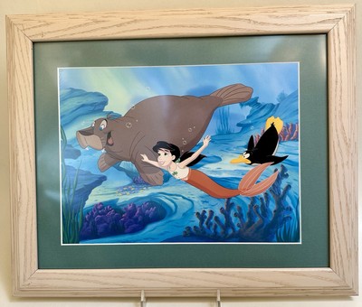 Disney The Little Mermaid II Lithograph Return To The Sea Melody Daughter Framed