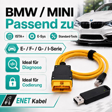 BMW DIAGNOSE SET mit ENET OBD2 Kabel + USB STICK f�r E/F/G/I Modelle 2026 ISTA+