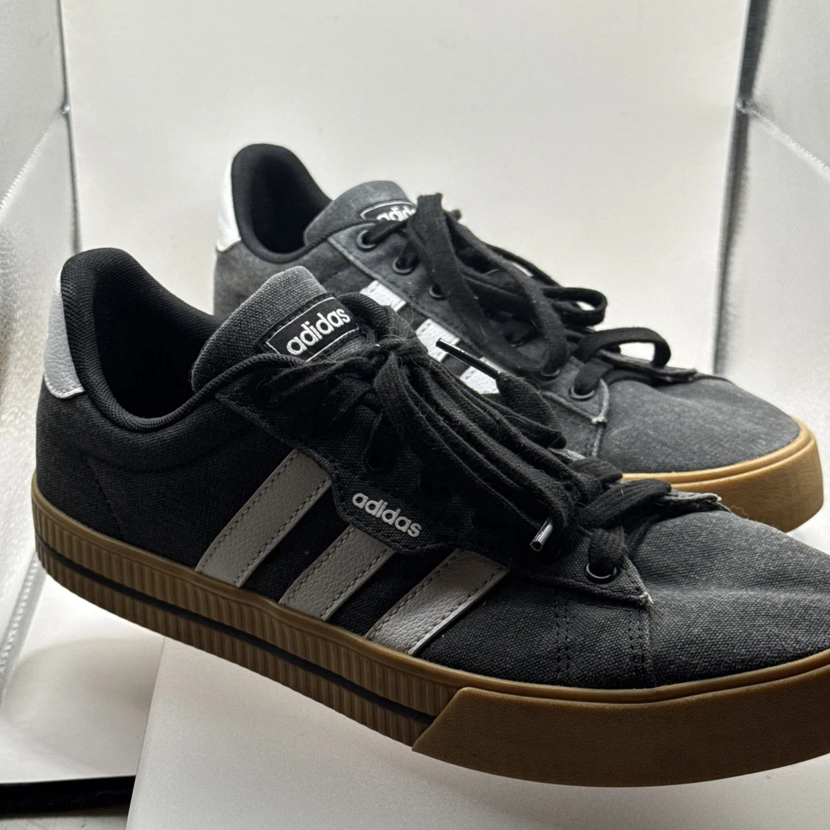 adidas Daily 3.0 Skate Shoes Men\'s Size 11.5 Black/White/Gum Low Sneakers HP6032 Amazon.com | adidas Mens Daily 3.0 LTS Black/Black/White 8.5  main image 3