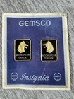 WW2 27th Infantry Regiment DI, DUI, Crest Pin Pair of 2 GEMSCO US Army Military