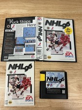 NHL 96 Sega Genesis CIB Registration Card Tested