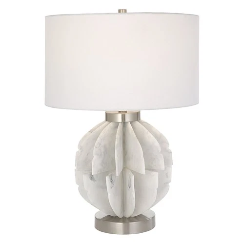 Uttermost 30015-1 Repetition White Marble Table Lamp - Picture 1 of 6