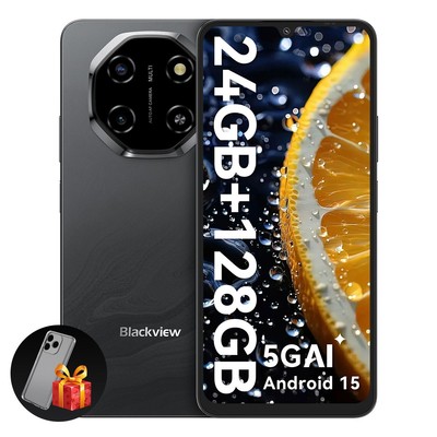 Blackview SHARK 6 5G AI Smartphone 24GB+128GB 6,88 Android 15 Handy Dual SIM NFC