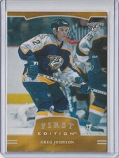 2002-03 In The Game Be a Player First Edition Greg Johnson Nashville Predators