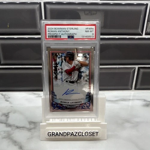 2024 Bowman Sterling - Prospect Autograph Roman Anthony #PA-RA PSA 8 Red Sox
