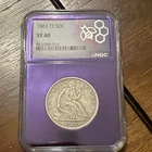 New Listing1861-O Seated Liberty Half Dollar 50c New Orleans Mint, Civil War Era XF 40