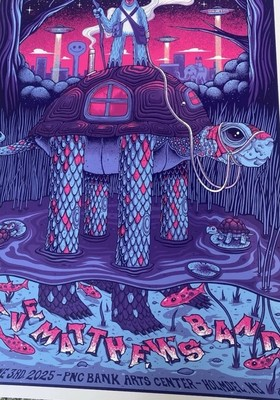 #ad #ad Dave Matthews Band Poster Holmdel NJ 2025 6 3 Jim Mazza PNC Bank Arts Center DMB $40.00