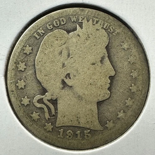1915-D 25C Barber Quarter, Contains 0.1808oz of SILVER (88307)