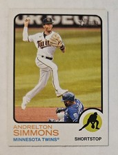 ANDRELTON SIMMONS 2022 Topps Heritage #12 Twins Gold Glove
