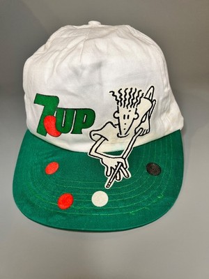 7up Werbe-Basecap - weiß/grün