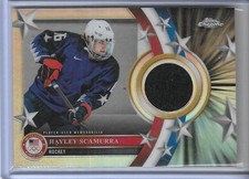 2026 TOPPS OLYMPIC CHROME ~ HAYLEY SCAMURRA RELIC PATCH CARD ~ USA HOCKEY GOLD