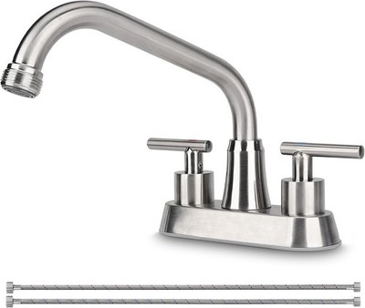 Utility Laundry Sink Faucet,Laundry Tub Faucet with 3/4'' NPT Threaded End & 2 Le