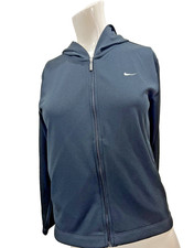 Nike Dri-Fit Full Zip Lightweight Hoodie Long Sleeve Women's Black Small 4-6