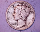 1920-D Mercury Head Silver Dime  **217-6B