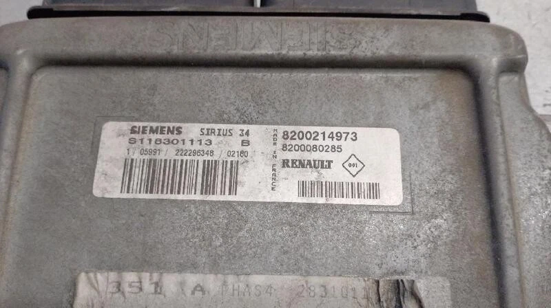 8200214973 centralina motore per RENAULT SCENIC (JA..) 1.6 1999 5653843 - Immagine 4 di 4