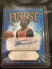 2024 Topps Finest Basketball Blue Geometric Refractor Clint Capela #FA-CC
