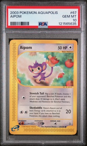 Aipom graded PSA 10 for sale on eBay