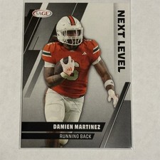 SAGE Next Level Damien Martinez Running Back Football Card  x3