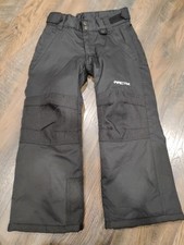 Arctix Snow Pants Black Unisex Kids Size XS 20x21 Adjustsble Waist EUC