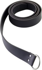 Medieval Knight Leather Belt Mens Reenactment Length 75" 190cm , Black