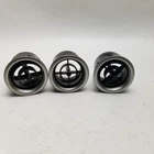 1990-2005 MAZDA MIATA OEM SET OF 3 DASH AIR VENTS SILVER TRIM SET 90-05