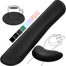 Ergonomic Wrist Rest, Memory Foam, Comfort Support, Black