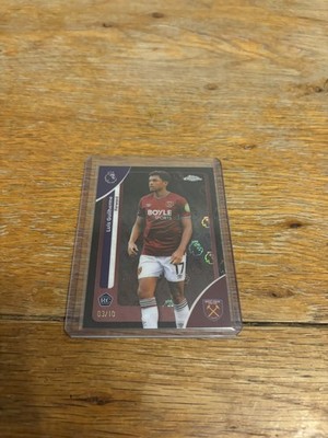 Luis Guilherme 03/10 Topps Logofractor Premier League Chrome Rookie West Ham