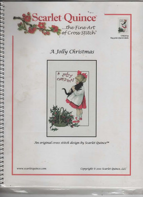 SCARLET QUINCE Counted Cross Stitch Pattern CHART ONLY  Your Choice