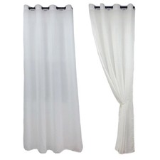 Image of Outdoor Curtains Gazebo Curtains Easy Installation Semi-Transparent Fabric