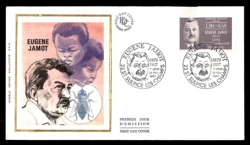 Mayfairstamps France FDC 1987 Eugene Jamot Kids Bug First Day Cover aax_67297