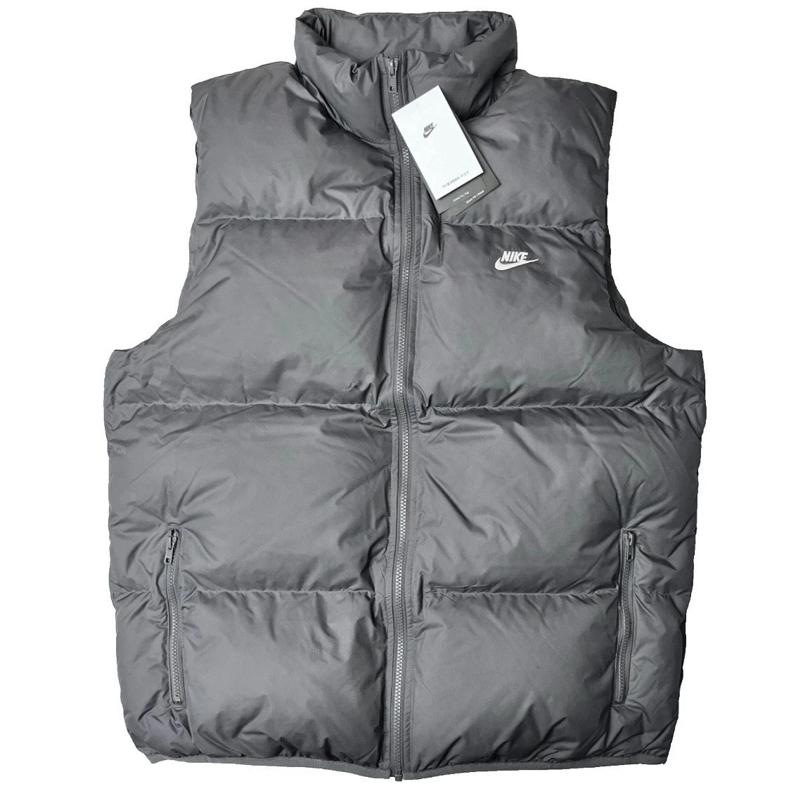 Nike Sportswear Club Therma-FIT Down Puffer Vest Gray IB2977-068 Sz XL